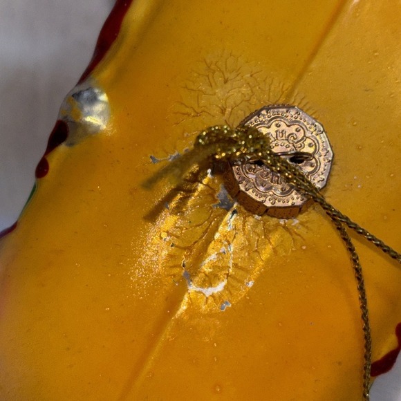 School Bus Christmas Tree Glass Ornament with Santa Claus Driver - Picture 10 of 12